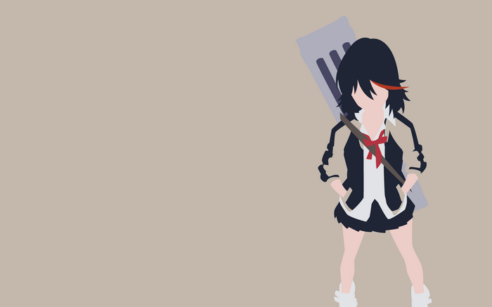 Matoi Ryuuko from Kill la Kill with a large sword