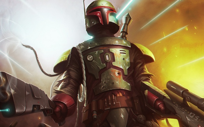 Boba Fett artwork from Star Wars