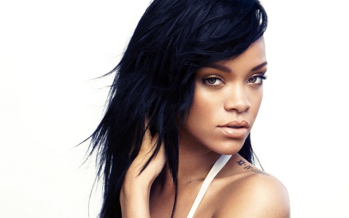 Rihanna face women ebony celebrity singer music