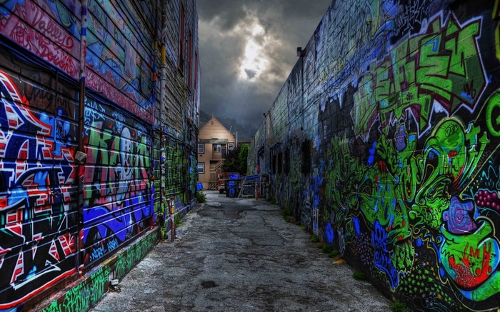 graffiti street wall