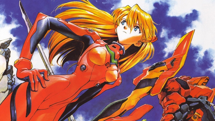 Asuka Langley Soryu and EVA Unit 02