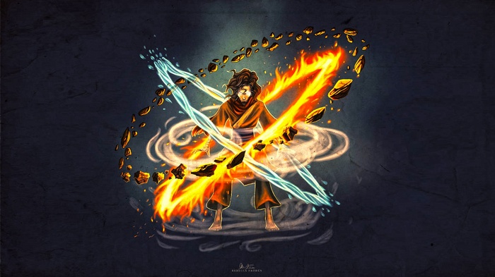 Avatar Wan bending fire and water