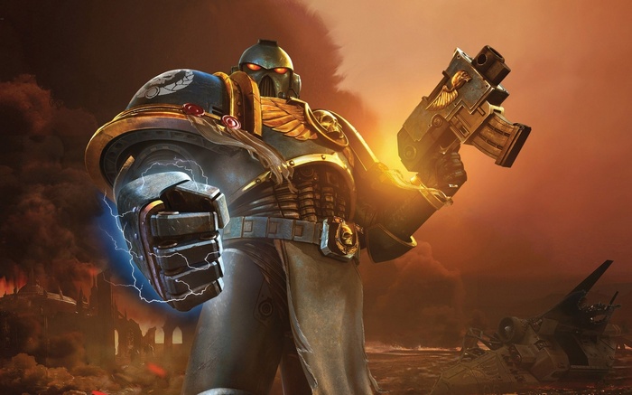 Warhammer 40,000 Space Marine with Bolter