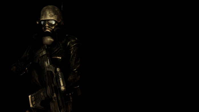 Fallout: New Vegas soldier with rifle