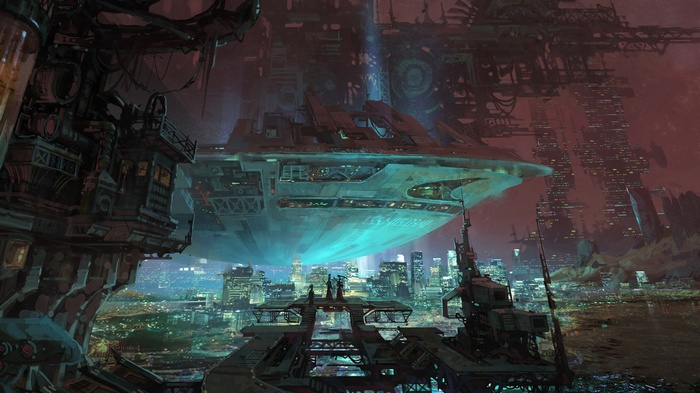 Futuristic, Concept Art, Artwork, City, Futuristic City, Fantasy Art ...