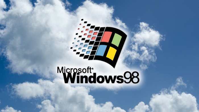 Microsoft Windows 98 Logo in the Sky