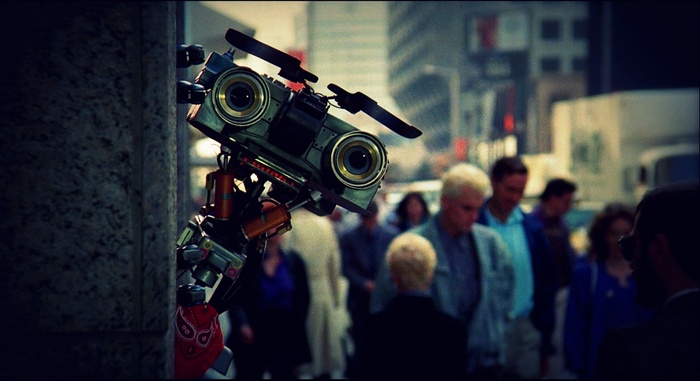 Johnny 5 robot in Short Circuit movie