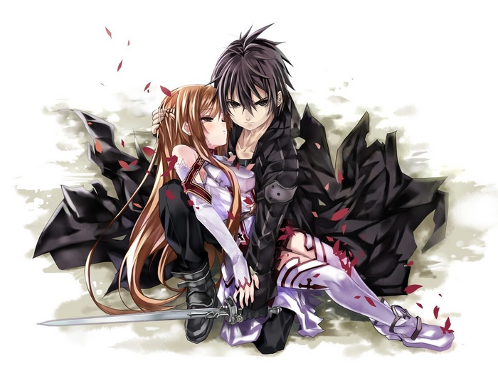 Kirigaya Kazuto and Yuuki Asuna from Sword Art Online