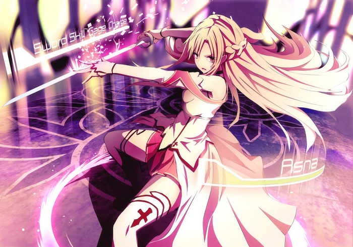 Asuna Sword Skill Gage Charge Sword Art Online