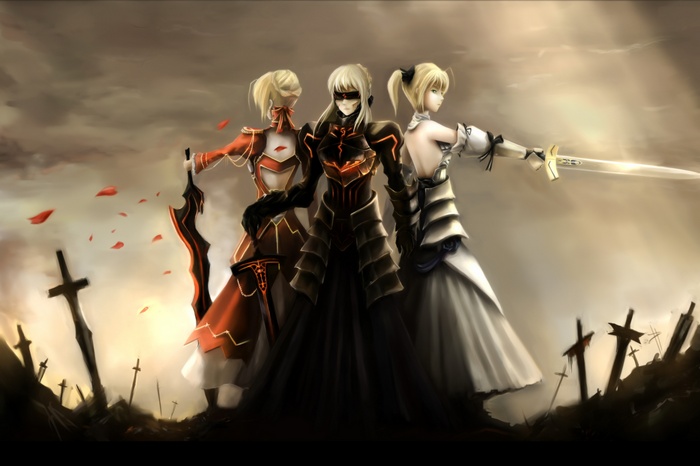 Saber Alter, Fate Series, FateStay Night, Saber Extra, anime girls ...