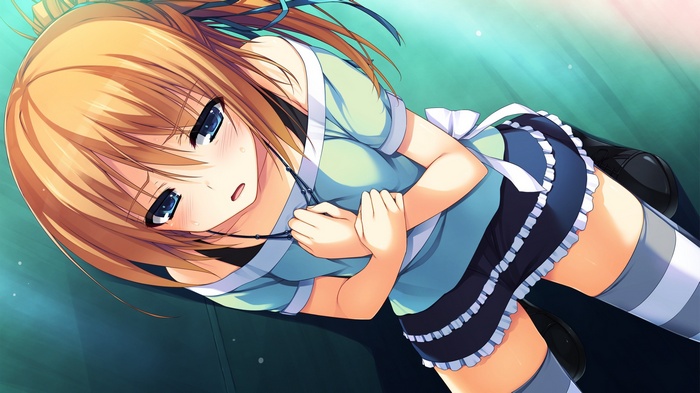 Kizuna from Reminiscence wearing a maid outfit