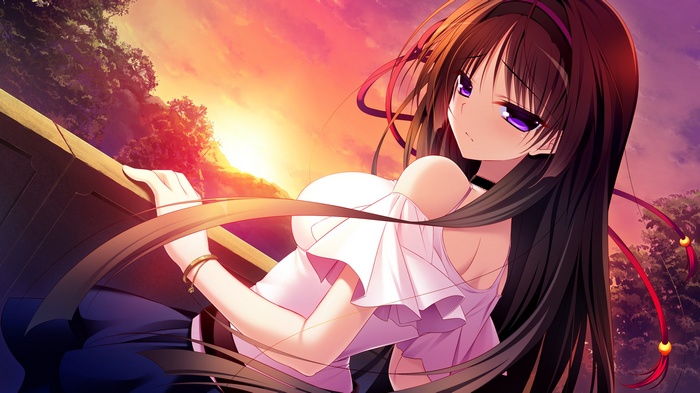 Kuchifusa Yogiri in a Visual Novel Style