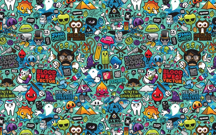 Abstract Pop Art Pattern by Jared Nickerson