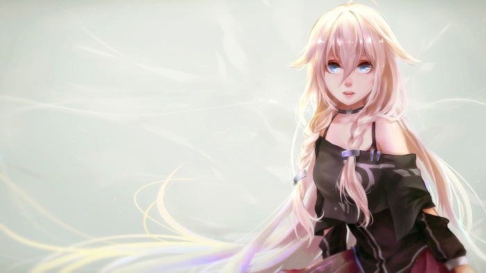 IA Vocaloid anime girl with blonde hair