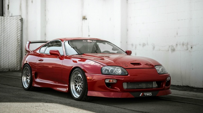 Red Toyota Supra TRD