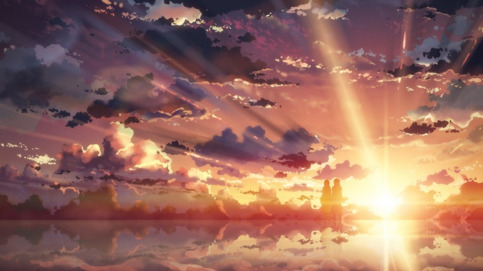 Sword Art Online: Asuna and Kirito at Sunset