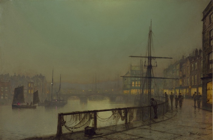 Port scene by John Atkinson Grimshaw