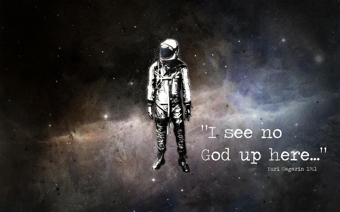 Yuri Gagarin quote about seeing no God in space