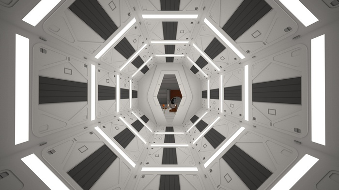 2001: A Space Odyssey spaceship interior