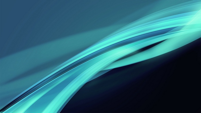 Abstract blue wavy lines on a dark background