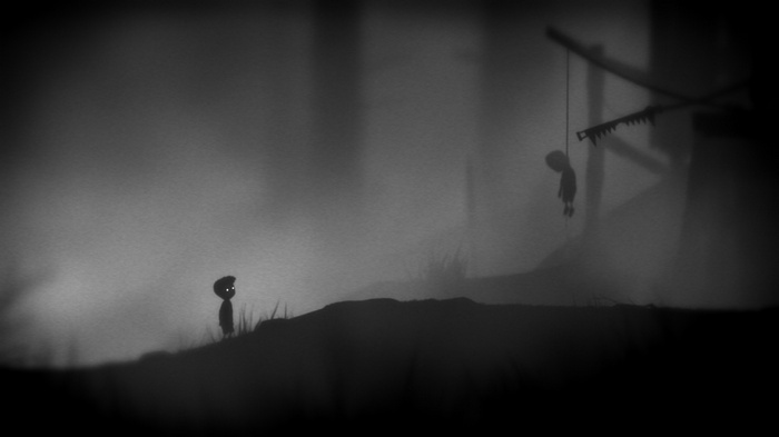 Limbo: Boy encounters a hanged figure