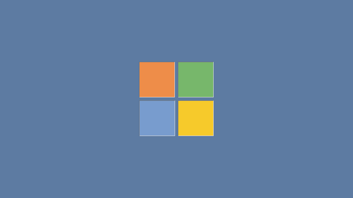 Microsoft Windows logo on a blue background