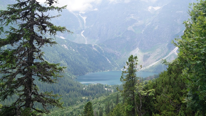 Morskie Oko Lake in the Tatra Mountains, Poland