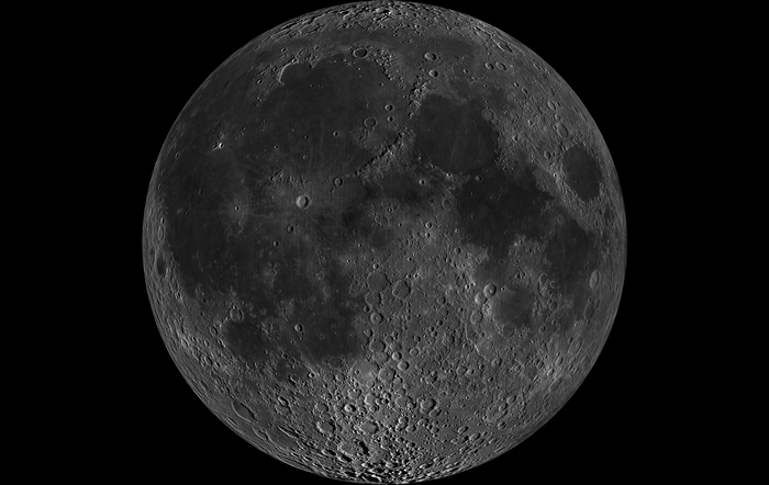 The Moon in detailed view