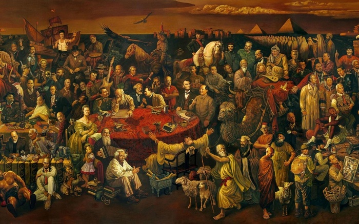The Meeting of Legendary Figures