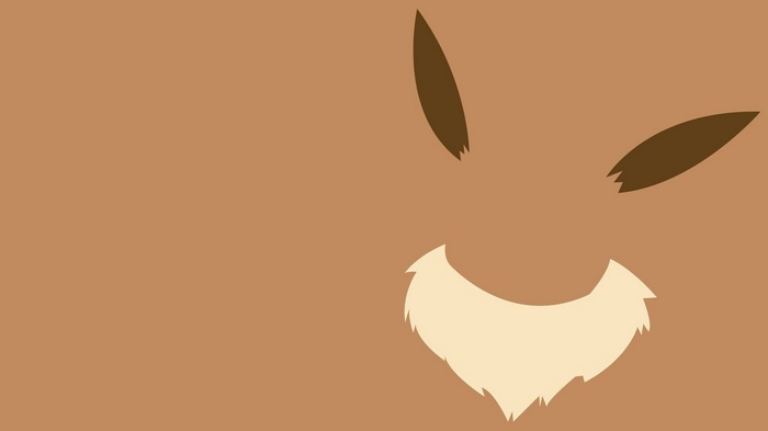 Minimalist Eevee Pokémon Portrait