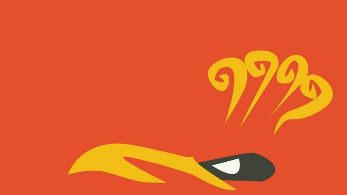Minimalist Pokémon Art with Swirling Smoke