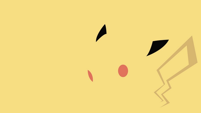 Minimalist Pikachu Face