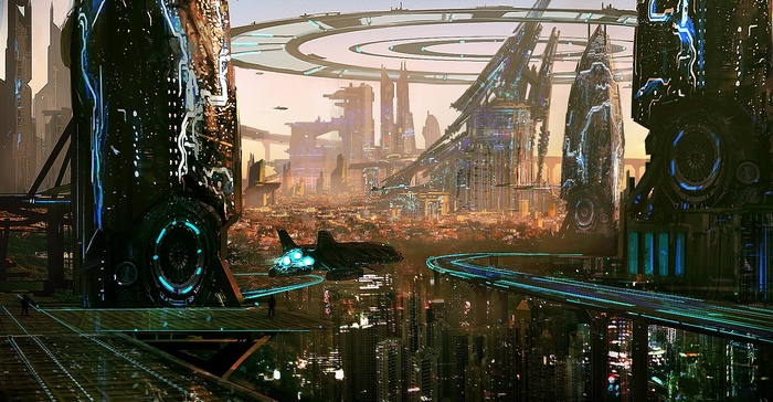 City Artwork Skyscraper Science Fiction Building Futuristic City Digital Art Futuristic
