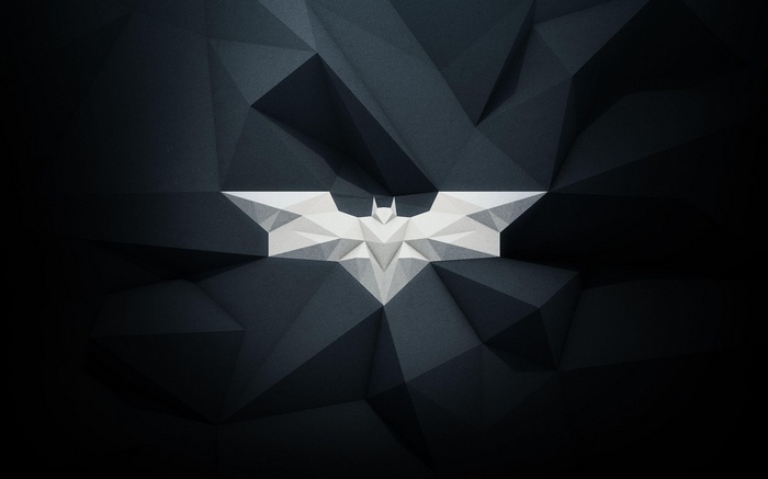 The Dark Knight Rises Batman Low Poly Logo