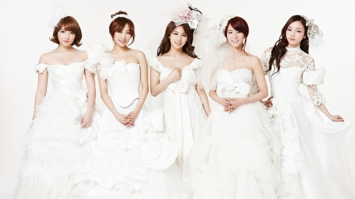 Asian Kara K-pop wedding dress women Korean