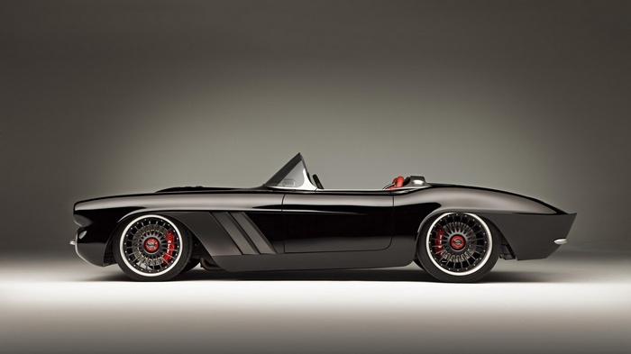Black Chevrolet Corvette C1 RS convertible