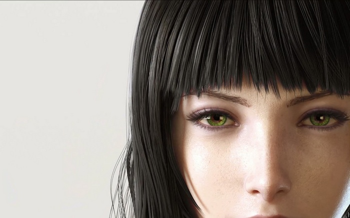 Final Fantasy XV: Close-up of a woman's face