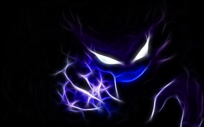 Haunter from Pokemon First Generation with Fractalius effect