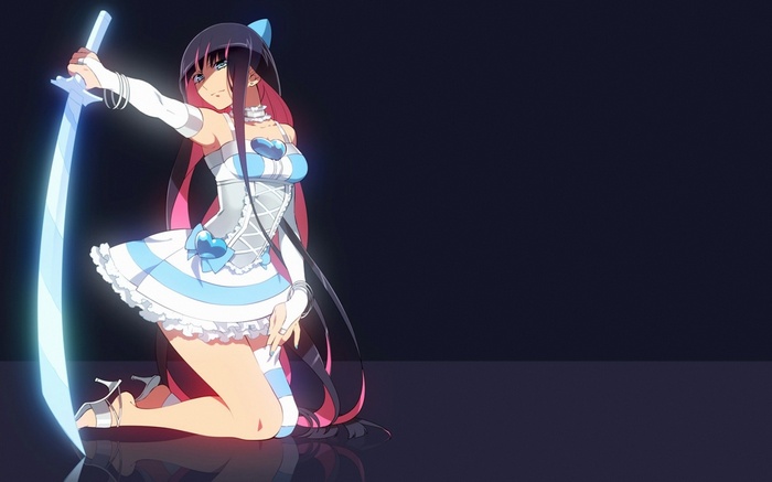 Anarchy Stocking with a glowing sword