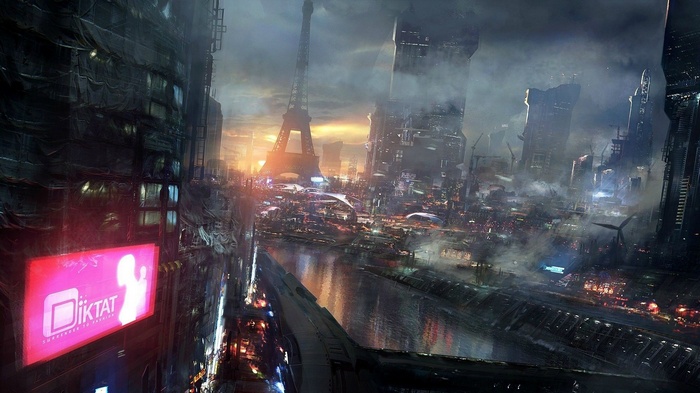 futuristic city science fiction artwork city Remember Me digital art cityscape adrift futuristic landscape Paris