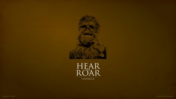 Chewbacca Hear Me Roar Artwork