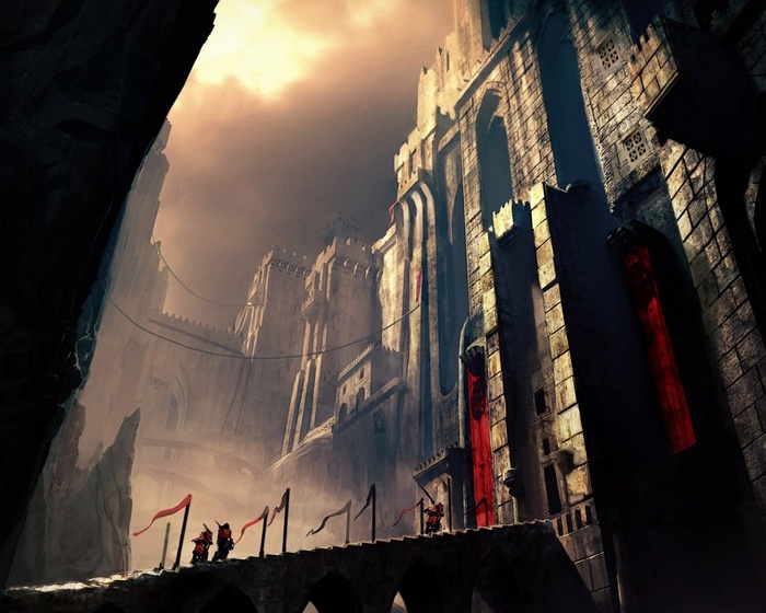 Prince of Persia: Warrior Within castle with soldiers