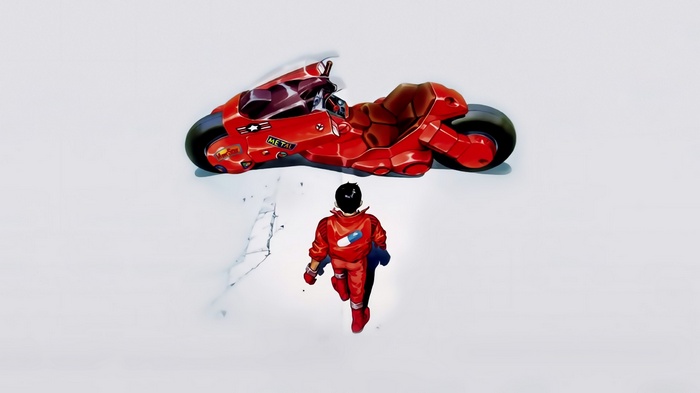 Kaneda's Red Motorcycle and Character from Akira