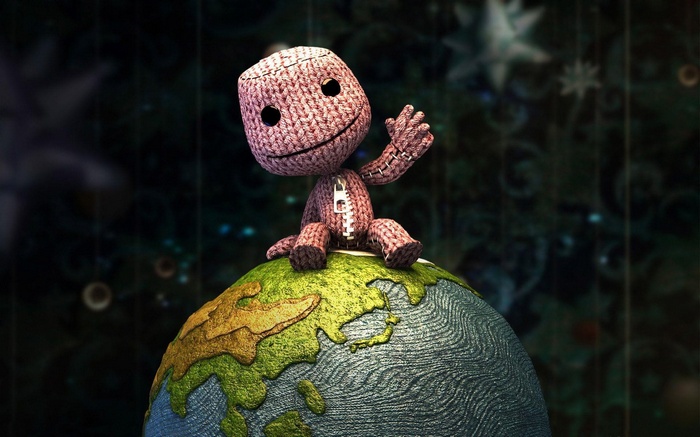 Sackboy happy Earth video games Little Big Planet