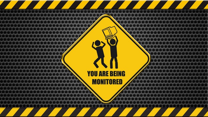 Warning sign: You are being monitored