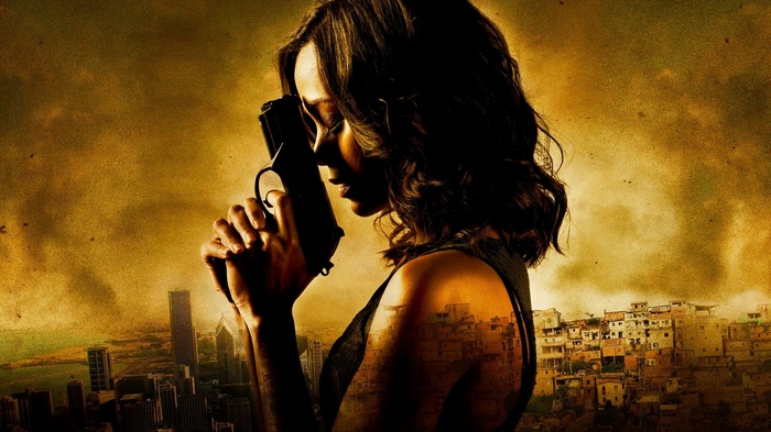 Colombiana Movie Poster with Zoe Saldana