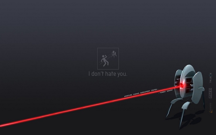 Portal 2 Turret Sentry with Laser Beam