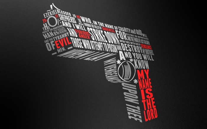 Gun made of religious text