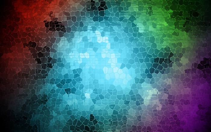 Abstract colorful mosaic pattern digital art