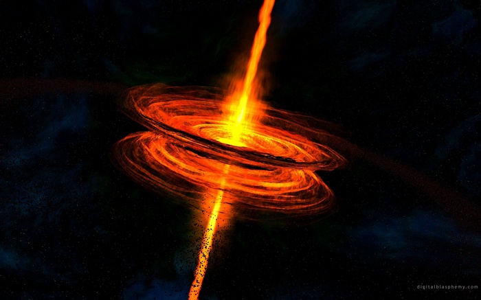 Digital Blasphemy Quasar in Space